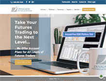 Tablet Screenshot of insigniafutures.com